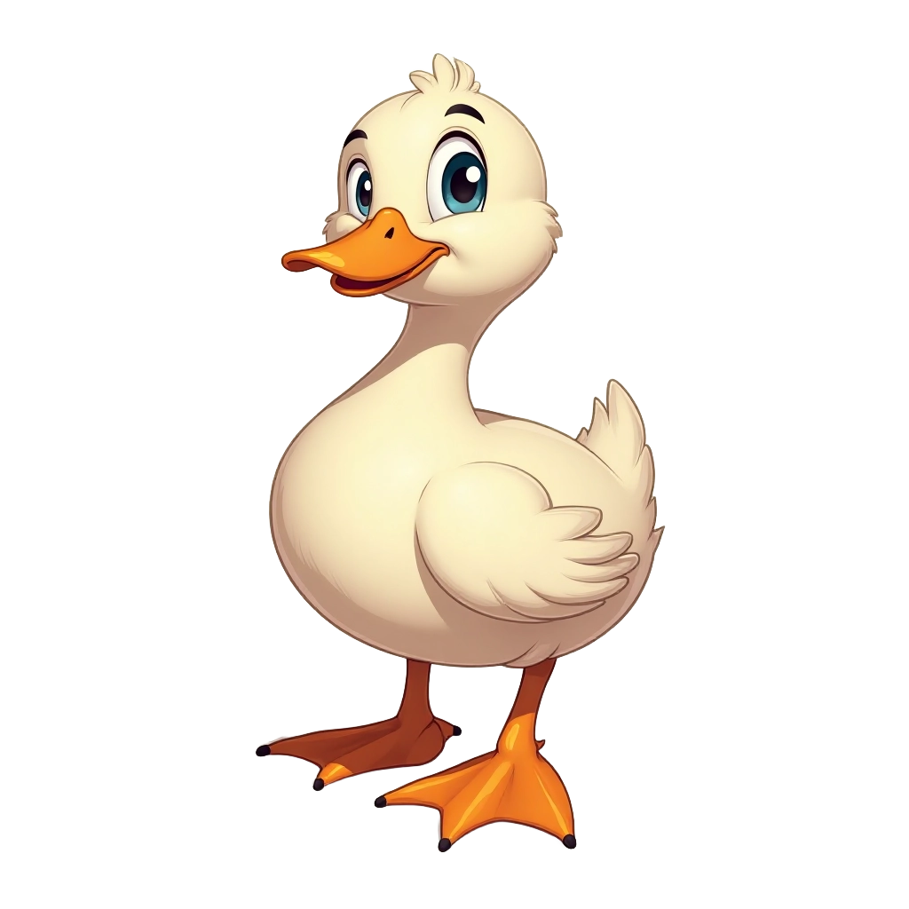 Cute Cartoon Duckling